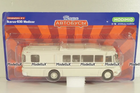 Икарус-630, медицинский, Наши Автобусы, №17, Modimio 1:43