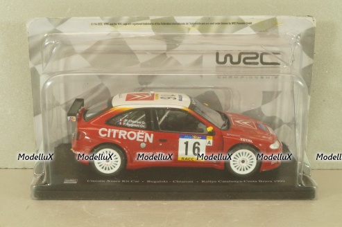 Citroen Xsara Kit Car WRC #16 Rally Catalunya-Costa Brava 1999, Bugalski/Chiaroni, G113U032, WRC Collection, Hachette 1:24 Уценка!