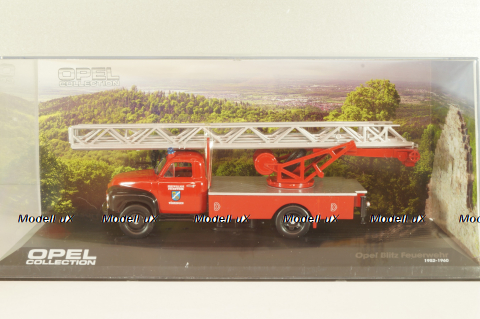 Opel Blitz 1.75t Feuerwehr drehleiter Sinsheim DL18 1952,  OPC007, Opel Collection #7 1:43