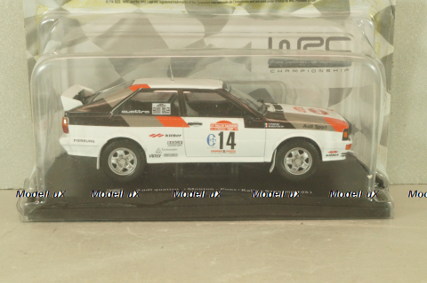 Audi Quattro #14 Rally Sanremo 1981, Mouton/Pons, G113U021, Hachette 1:24