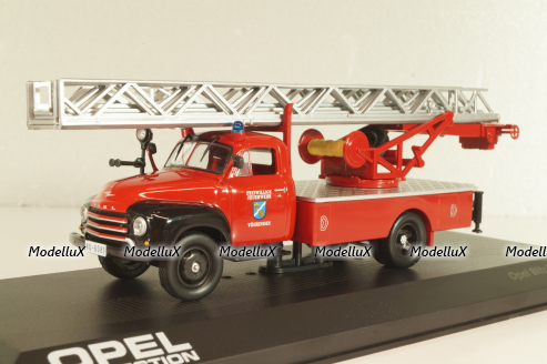 Opel Blitz 1.75t Feuerwehr drehleiter Sinsheim DL18 1952,  OPC007, Opel Collection #7 1:43