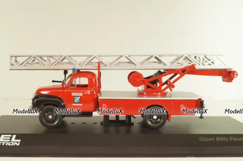 Opel Blitz 1.75t Feuerwehr drehleiter Sinsheim DL18 1952,  OPC007, Opel Collection #7 1:43