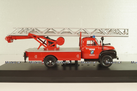 Opel Blitz 1.75t Feuerwehr drehleiter Sinsheim DL18 1952,  OPC007, Opel Collection #7 1:43