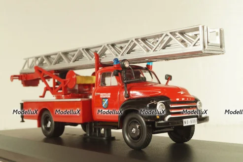Opel Blitz 1.75t Feuerwehr drehleiter Sinsheim DL18 1952,  OPC007, Opel Collection #7 1:43