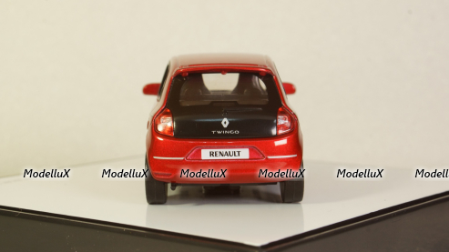 Renault Twingo generation 3 Facelift 2019 flame red, Norev 1:43