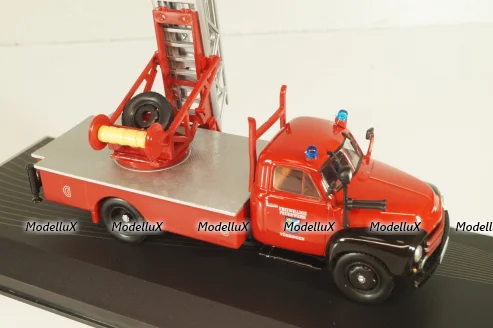 Opel Blitz 1.75t Feuerwehr drehleiter Sinsheim DL18 1952,  OPC007, Opel Collection #7 1:43
