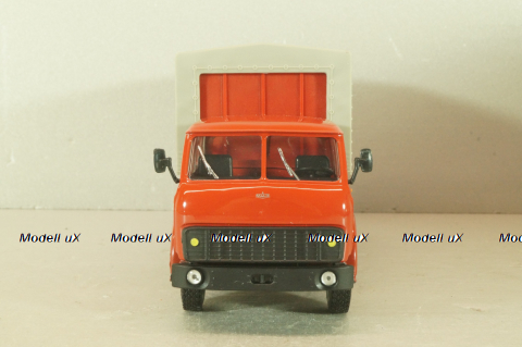 Маз-516В, красный с тентом, Наш автопром 1:43