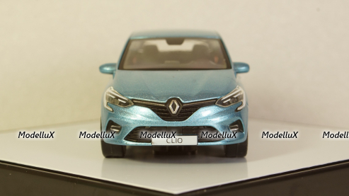 Renault Clio generation 5 2019 light blue metallic, Norev 1:43
