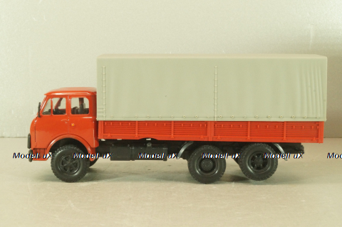 Маз-516В, красный с тентом, Наш автопром 1:43