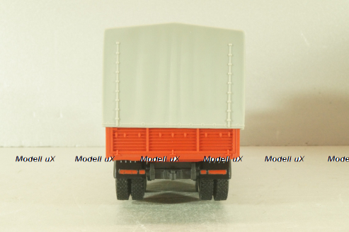 Маз-516В, красный с тентом, Наш автопром 1:43