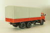 Маз-516В, красный с тентом, Наш автопром 1:43