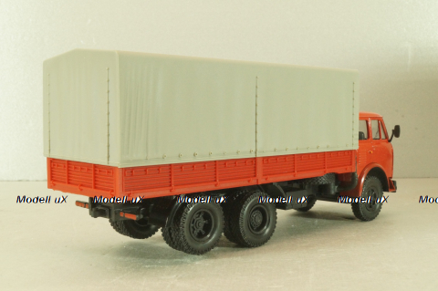 Маз-516В, красный с тентом, Наш автопром 1:43