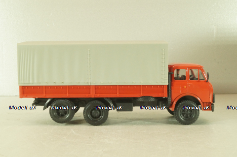 Маз-516В, красный с тентом, Наш автопром 1:43