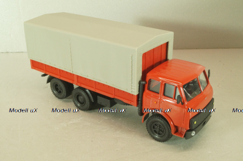 Маз-516В, красный с тентом, Наш автопром 1:43