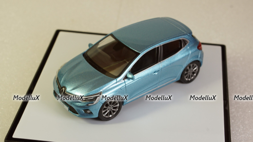 Renault Clio generation 5 2019 light blue metallic, Norev 1:43
