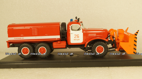 Зил 157Е Д-470 Шнекороторный снегоочиститель красный, Modellux 1:43