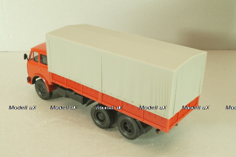 Маз-516В, красный с тентом, Наш автопром 1:43