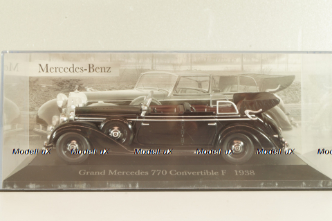 Mercedes-Benz 770 Convertible F 1938, black, MBOMS066, Mercedes-Benz-Offizielle Modell-Sammlung #66, Altaya 1:43