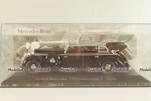 Mercedes-Benz 770 Convertible F 1938, black, MBOMS066, Mercedes-Benz-Offizielle Modell-Sammlung #66, Altaya 1:43