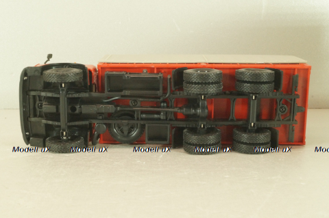 Маз-516В, красный с тентом, Наш автопром 1:43