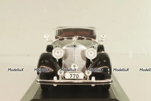 Mercedes-Benz 770 Convertible F 1938, black, MBOMS066, Mercedes-Benz-Offizielle Modell-Sammlung #66, Altaya 1:43