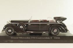 Mercedes-Benz 770 Convertible F 1938, black, MBOMS066, Mercedes-Benz-Offizielle Modell-Sammlung #66, Altaya 1:43