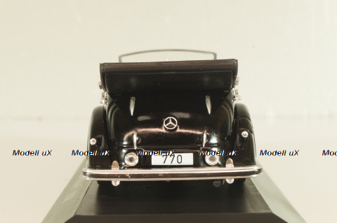 Mercedes-Benz 770 Convertible F 1938, black, MBOMS066, Mercedes-Benz-Offizielle Modell-Sammlung #66, Altaya 1:43