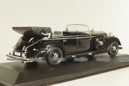 Mercedes-Benz 770 Convertible F 1938, black, MBOMS066, Mercedes-Benz-Offizielle Modell-Sammlung #66, Altaya 1:43
