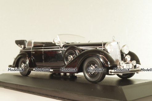 Mercedes-Benz 770 Convertible F 1938, black, MBOMS066, Mercedes-Benz-Offizielle Modell-Sammlung #66, Altaya 1:43