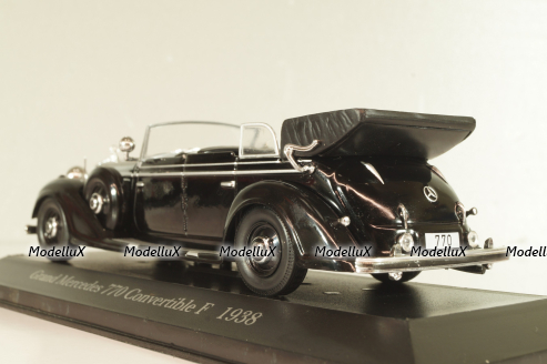 Mercedes-Benz 770 Convertible F 1938, black, MBOMS066, Mercedes-Benz-Offizielle Modell-Sammlung #66, Altaya 1:43