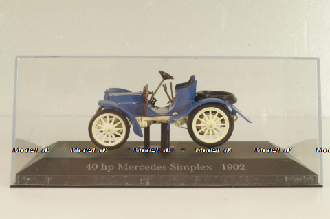 Mercedes-Benz Simplex 40 PS 1902, blue, MBOMS035, Mercedes-Benz Offizielle Modell-Sammlung #35, Altaya 1:43