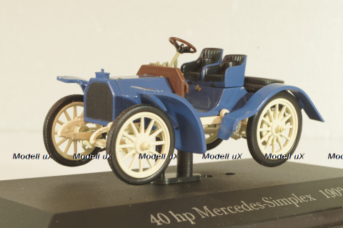Mercedes-Benz Simplex 40 PS 1902, blue, MBOMS035, Mercedes-Benz Offizielle Modell-Sammlung #35, Altaya 1:43
