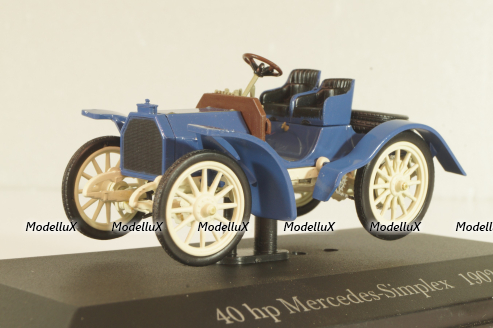 Mercedes-Benz Simplex 40 PS 1902, blue, MBOMS035, Mercedes-Benz Offizielle Modell-Sammlung #35, Altaya 1:43