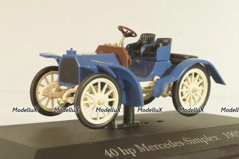 Mercedes-Benz Simplex 40 PS 1902, blue, MBOMS035, Mercedes-Benz Offizielle Modell-Sammlung #35, Altaya 1:43