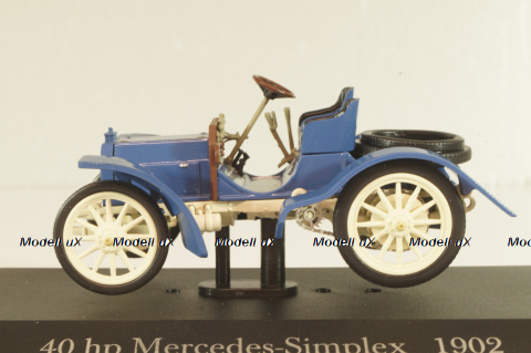 Mercedes-Benz Simplex 40 PS 1902, blue, MBOMS035, Mercedes-Benz Offizielle Modell-Sammlung #35, Altaya 1:43