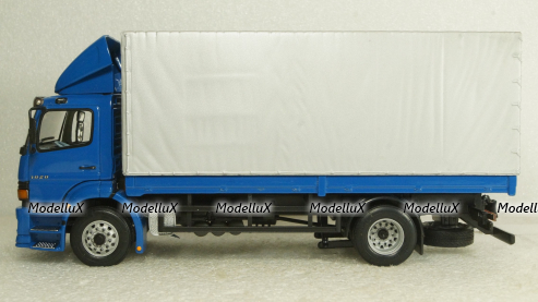 Mercedes Atego 1828, бортовой фургон с тентом,  B66000263, Minichamps 1:43