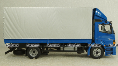 Mercedes Atego 1828, бортовой фургон с тентом,  B66000263, Minichamps 1:43