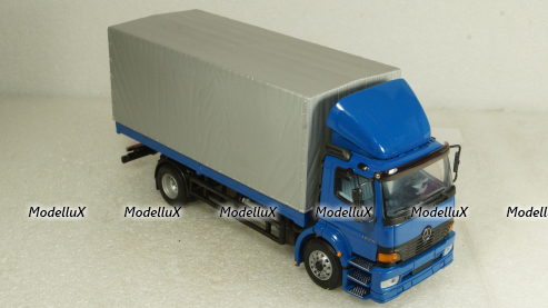 Mercedes Atego 1828, бортовой фургон с тентом,  B66000263, Minichamps 1:43