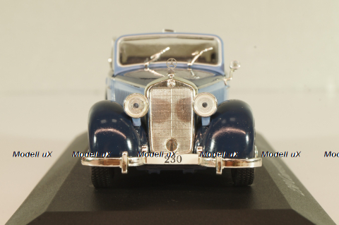 Mercedes-Benz 230 Cabriolet D 1939, blue, MBOMS015, Mercedes-Benz Offizielle Modell-Sammlung #15, Altaya 1:43