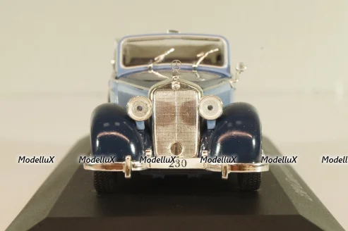Mercedes-Benz 230 Cabriolet D 1939, blue, MBOMS015, Mercedes-Benz Offizielle Modell-Sammlung #15, Altaya 1:43
