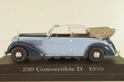 Mercedes-Benz 230 Cabriolet D 1939, blue, MBOMS015, Mercedes-Benz Offizielle Modell-Sammlung #15, Altaya 1:43