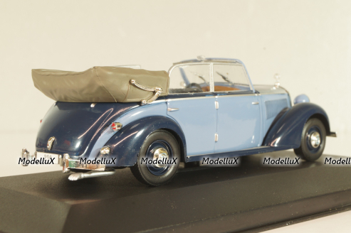 Mercedes-Benz 230 Cabriolet D 1939, blue, MBOMS015, Mercedes-Benz Offizielle Modell-Sammlung #15, Altaya 1:43
