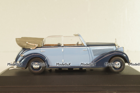 Mercedes-Benz 230 Cabriolet D 1939, blue, MBOMS015, Mercedes-Benz Offizielle Modell-Sammlung #15, Altaya 1:43