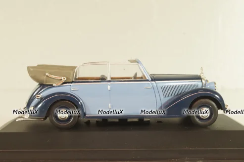 Mercedes-Benz 230 Cabriolet D 1939, blue, MBOMS015, Mercedes-Benz Offizielle Modell-Sammlung #15, Altaya 1:43
