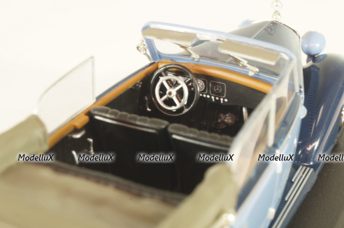 Mercedes-Benz 230 Cabriolet D 1939, blue, MBOMS015, Mercedes-Benz Offizielle Modell-Sammlung #15, Altaya 1:43