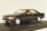 Mercedes-Benz 500 SEC (W126) 1981, black, MBOMS033, Mercedes-Benz Offizielle Modell-Sammlung #33, Altaya 1:43 