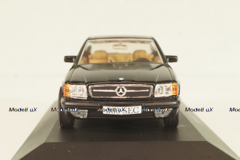 Mercedes-Benz 500 SEC (W126) 1981, black, MBOMS033, Mercedes-Benz Offizielle Modell-Sammlung #33, Altaya 1:43 