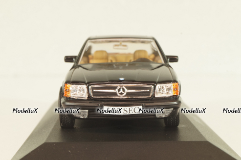 Mercedes-Benz 500 SEC (W126) 1981, black, MBOMS033, Mercedes-Benz Offizielle Modell-Sammlung #33, Altaya 1:43 