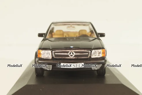 Mercedes-Benz 500 SEC (W126) 1981, black, MBOMS033, Mercedes-Benz Offizielle Modell-Sammlung #33, Altaya 1:43 