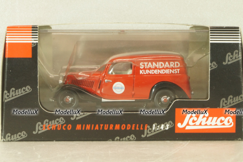 Mercedes-Benz 170V Covered wagon (W136) "Standard" 1946, red, 77183, Schuco 1:43 
